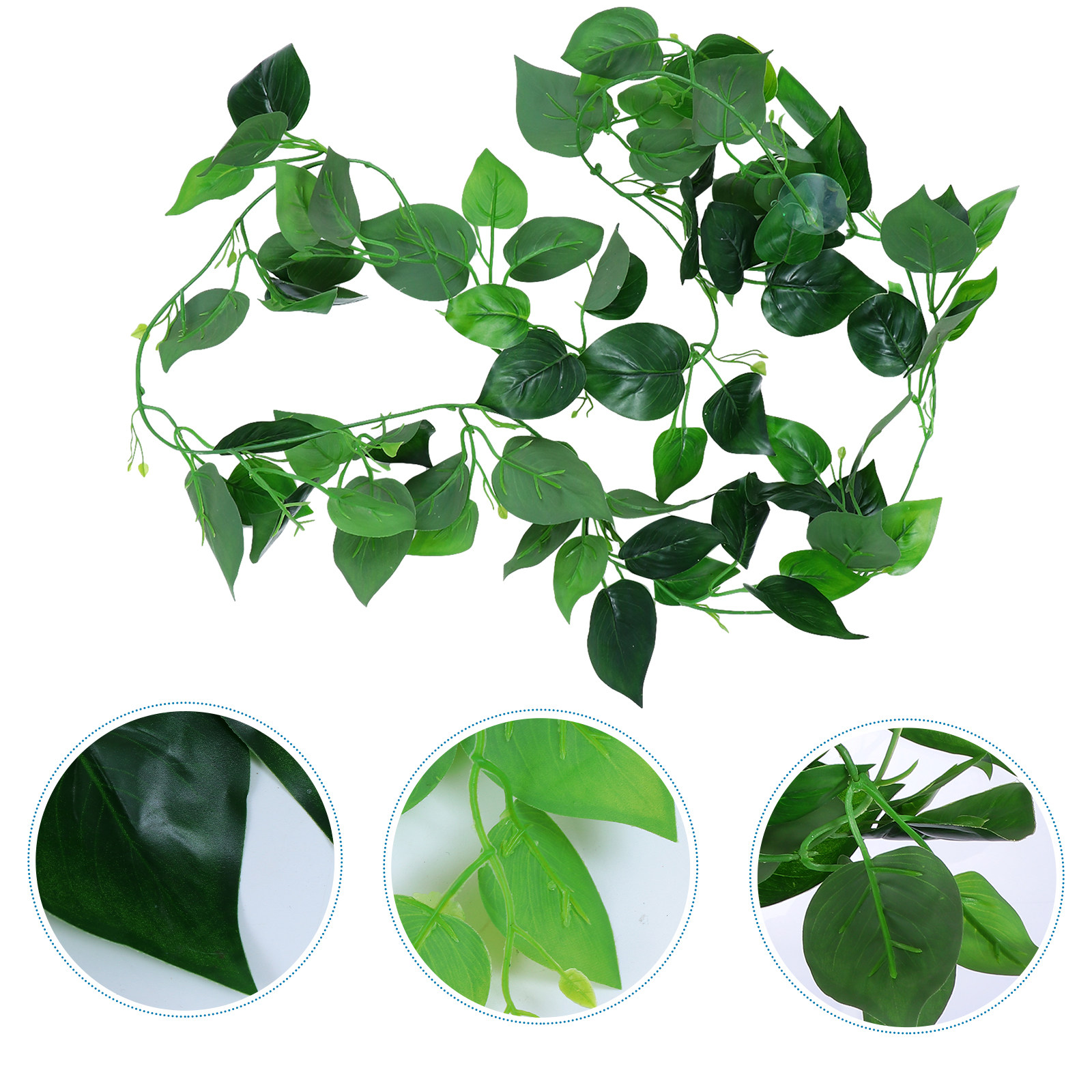 Aquarium Plant Vine - Piante Rampicanti Artificiali con Foglie Simulate