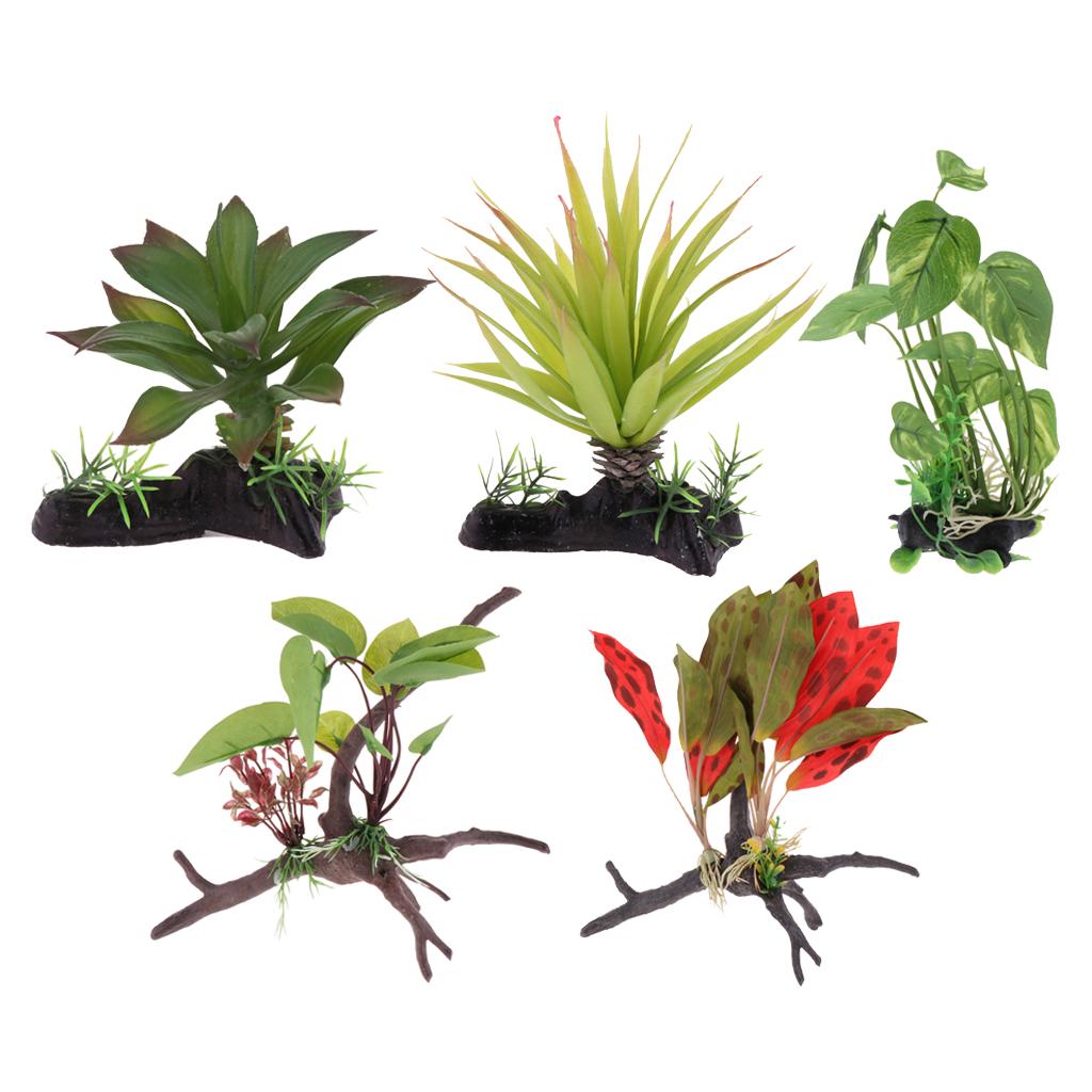 Aquarium Plant Vine - Pianta per terrario per rettili Forniture